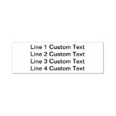 Traditionele Custom Business 4-lijnen voor seriële Zelfinktende Stempel (Design)