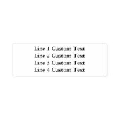 Traditionele Custom Business 4-lijnen voor seriële Zelfinktende Stempel (Design)