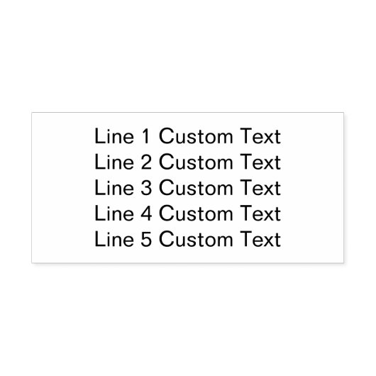 Traditionele Custom Business 5 lijnen Tekst Hout Rubberstempel (Afrduk)