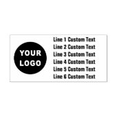 Traditionele Custom Business 6 Lijnen met Logo Sel Zelfinktende Stempel (Design)