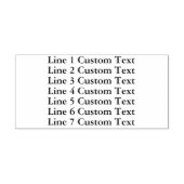 Traditionele Custom Business 7 Lijnen van Serif Te Zelfinktende Stempel (Design)