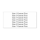 Traditionele Custom Business 7 Lijnen van Serif Te Zelfinktende Stempel (Design)