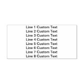 Traditionele Custom Business 8 Lijnen van Serif Te Zelfinktende Stempel (Design)