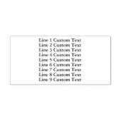 Traditionele Custom Business 9 Lijnen van Serif Te Zelfinktende Stempel (Design)
