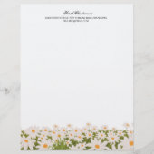 Traditionele Daisy Field Letterhead Briefhoofd (Voorkant)