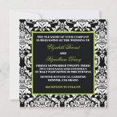 Traditionele Damasuitnodiging Kaart (Voorkant)