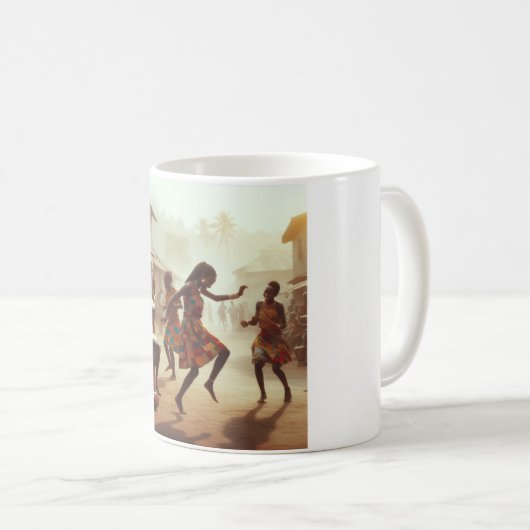 Traditionele dans motief Mok (Voorkant rechts)