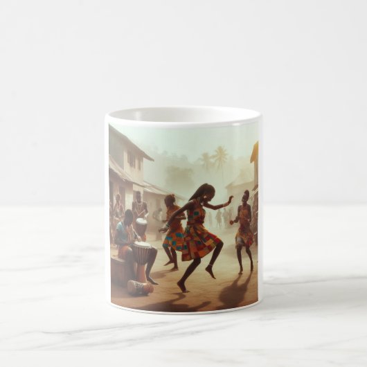 Traditionele dans motief Mok (Center)