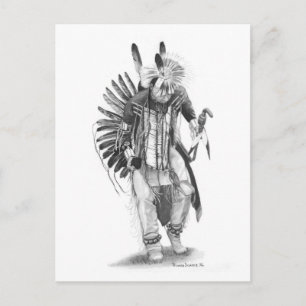 Traditionele danser briefkaart