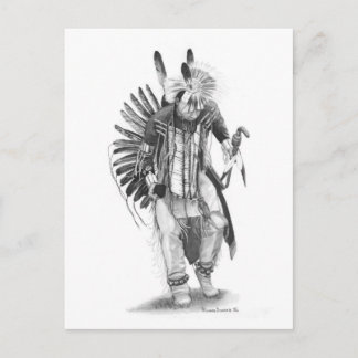 Traditionele danser briefkaart