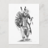 Traditionele danser briefkaart (Voorkant)