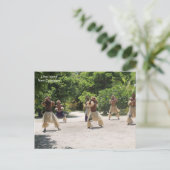 Traditionele Dansers, Lifou Eiland, Briefkaart (Staand voorkant)