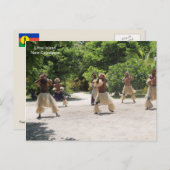 Traditionele Dansers, Lifou Eiland, Briefkaart (Voorkant / Achterkant)