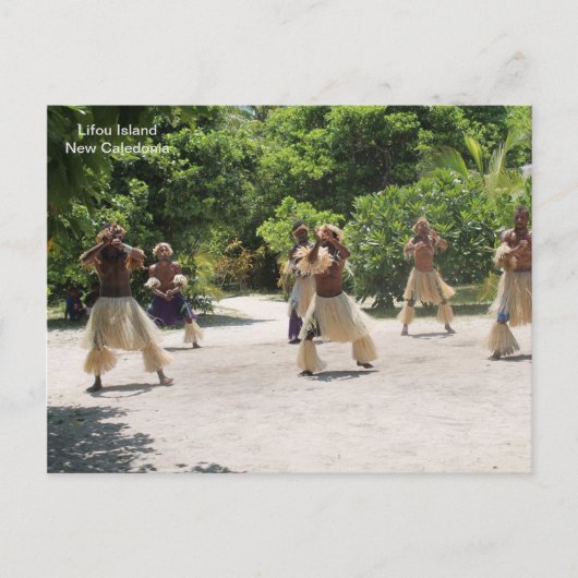 Traditionele Dansers, Lifou Eiland, Briefkaart (Voorkant)