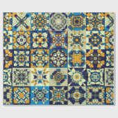 Traditionele decoratieve tegels. Abstracte rug Cadeaupapier (Vlak)