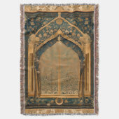 Traditionele deken gegooid voor het moslimgebed (Voorkant Verticaal)