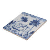 Traditionele delft-tegel met tapijten-33 tegeltje (Zijkant)