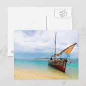 Traditionele Dhow, Zanzibar, Tanzania Briefkaart (Voorkant / Achterkant)