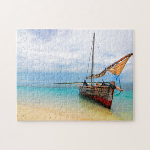 Traditionele Dhow, Zanzibar, Tanzania Legpuzzel