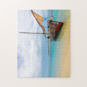 Traditionele Dhow, Zanzibar, Tanzania Legpuzzel (Verticaal)