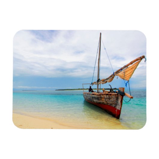 Traditionele Dhow, Zanzibar, Tanzania Magneet (Horizontaal)