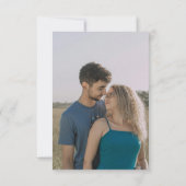 Traditionele Digitale QR Code RSVP Bruiloft Kaartje (Achterkant)