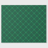 Traditionele donkergroene feestelijke kerst cadeaupapier (Vlak)