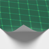 Traditionele donkergroene feestelijke kerst cadeaupapier (Hoek)