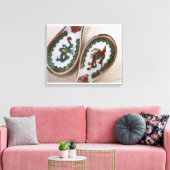 Traditionele draak- en fenixlepels canvas afdruk (Insitu (Woonkamer))