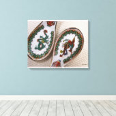 Traditionele draak- en fenixlepels canvas afdruk (Insitu (Houten vloer))
