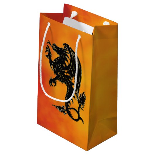 Traditionele draak klein cadeauzakje (Achterkant Gekanteld)