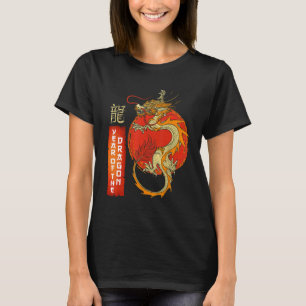 Traditionele draak Onderteken het Jaar van Dragon T-shirt