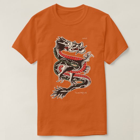 Traditionele draak t-shirt (Design voorkant)