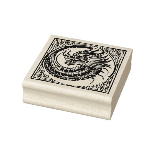 traditionele drakenkunststempel rubberstempel (Stempel)