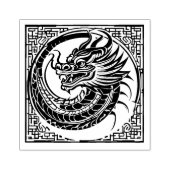 traditionele drakenkunststempel rubberstempel (Afrduk)