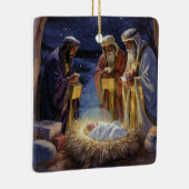 Traditionele Drie Koningen Kerststal Keramisch Ornament (Rechts)