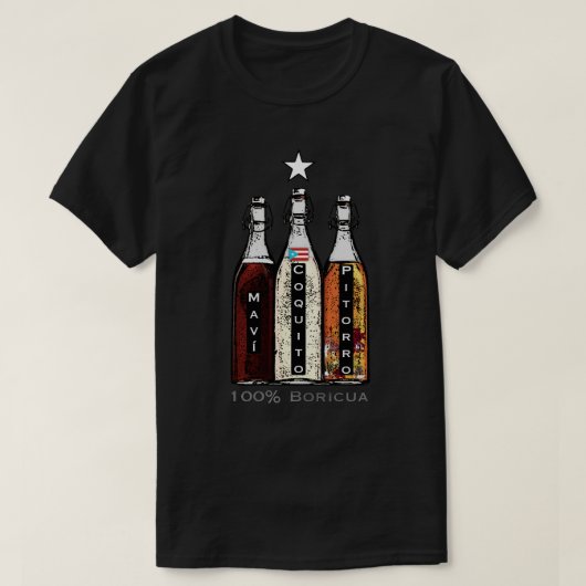 Traditionele Drinken van Navidad Boricua Puerto Ri T-shirt (Design voorkant)