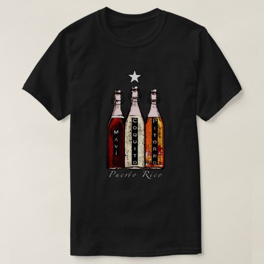 Traditionele Drinken van Puerto Rico T-Shirt (Design voorkant)