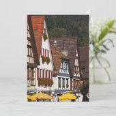 Traditionele Duitse huizen Bedankkaart (Staand voorkant)