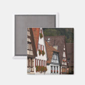 Traditionele Duitse woningen Magneet (Voorkant / Achterkant)