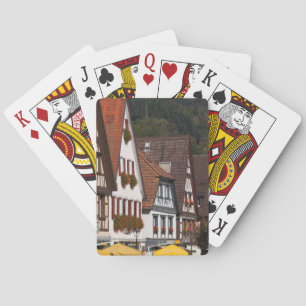 Traditionele Duitse woningen Pokerkaarten