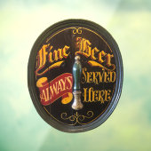 Traditionele echte paling of barbeel raamsticker (Vel 3)