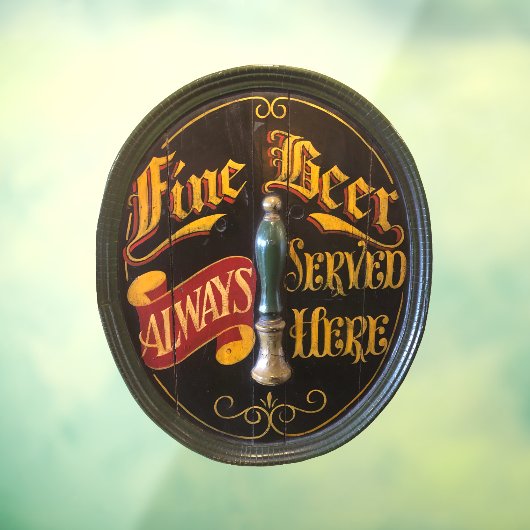 Traditionele echte paling of barbeel raamsticker (Vel 3)