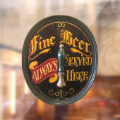 Traditionele echte paling of barbeel raamsticker (Vel 2)