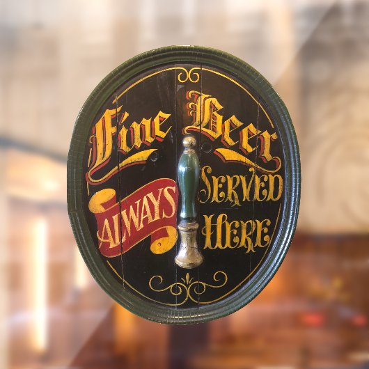 Traditionele echte paling of barbeel raamsticker (Vel 2)