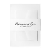 Traditionele Eenvoudige Elegante Script Formele Hu Uitnodigingen Wikkel (Voorkant Voorbeeld)