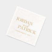 Traditionele eenvoudige minimalistische aangepaste folie servetten (Links)