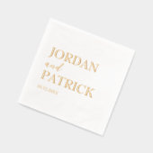 Traditionele eenvoudige minimalistische aangepaste folie servetten (Links)