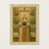 Traditionele Eerste Heilige Communie IHS engelen Visitekaartje (Voorkant)