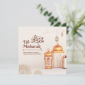 traditionele Eid-wenskaart Feestdagenkaart (Staand voorkant)